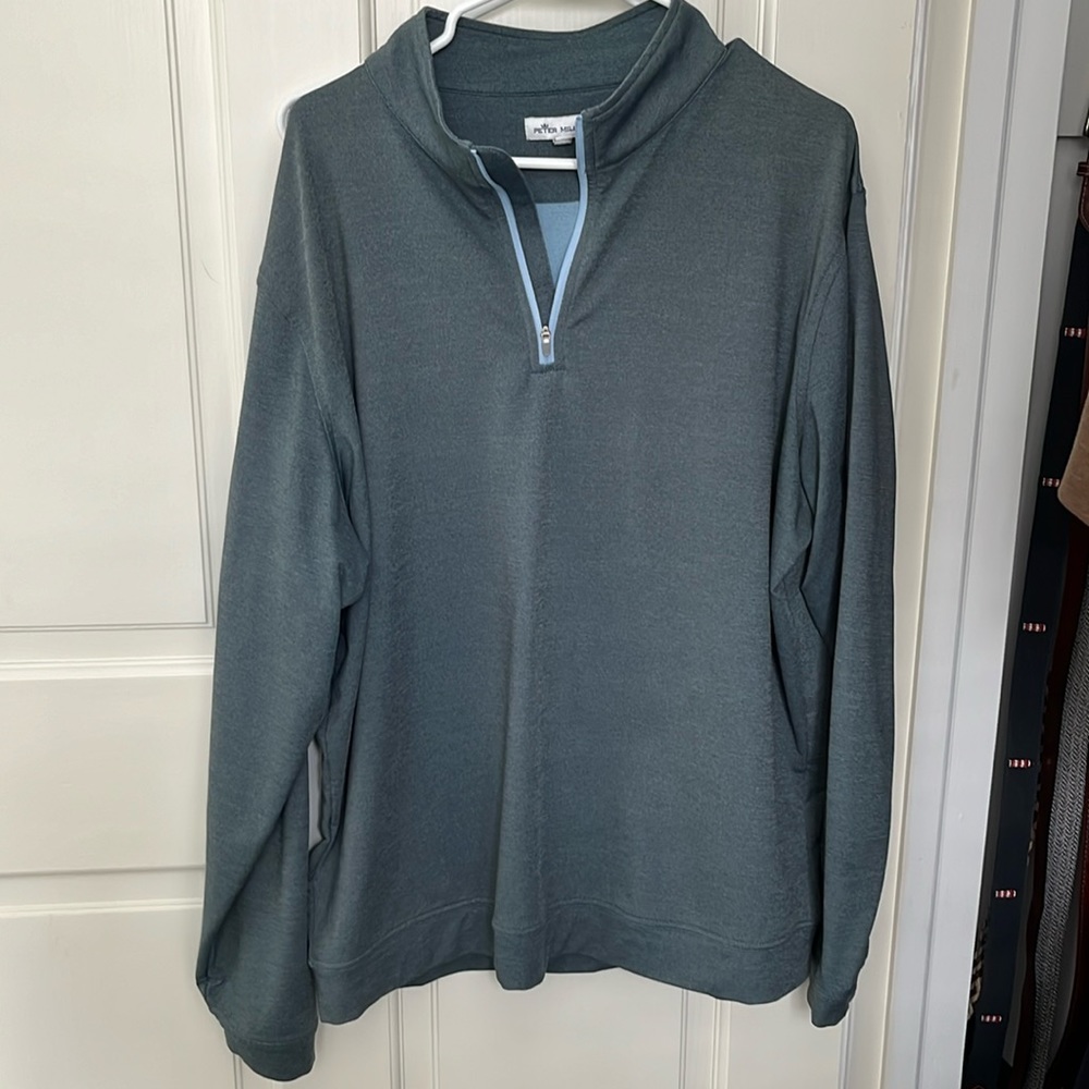 Peter Millar Perth Golf Performance Quarter Zip 1/4 Pullover Size Extra Large XL